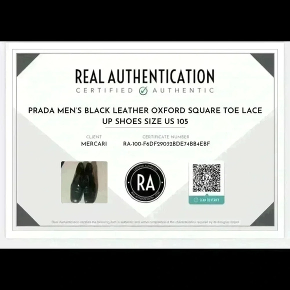 Prada Men’s Black Leather Oxford Square Toe Lace Up Shoes Size US 10.5Authentic - Picture 11 of 11